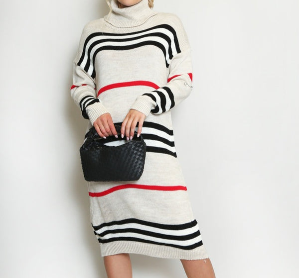 ROLL NECK JUMPER DRESS