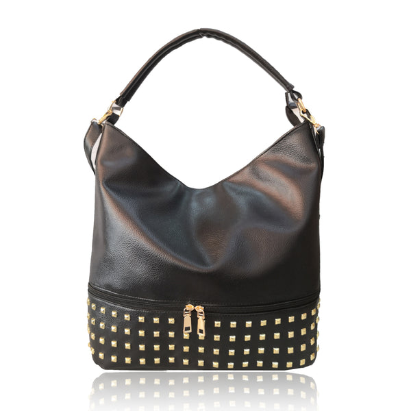 Adette Stud Slouchy Shopper Bag