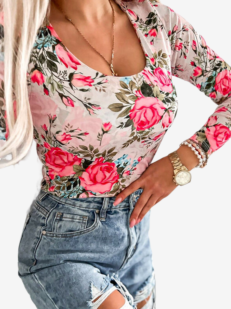 LEXIE FLORAL BODYSUIT TOP