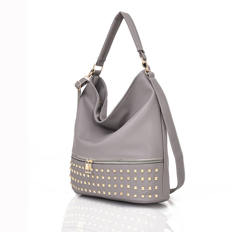 Adette Stud Slouchy Shopper Bag