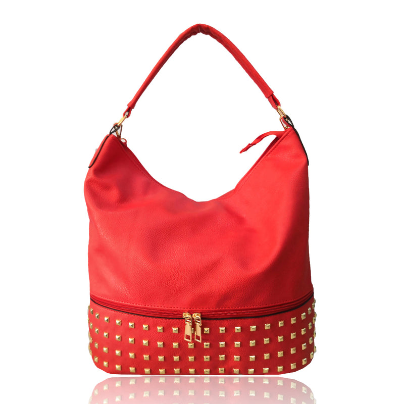 Adette Stud Slouchy Shopper Bag