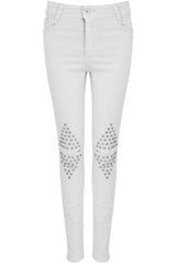 Studded Knees Ripped Jeans - 6 Colours