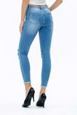 DENIM DISTRESSED WASH SKINNY FIT JEANS