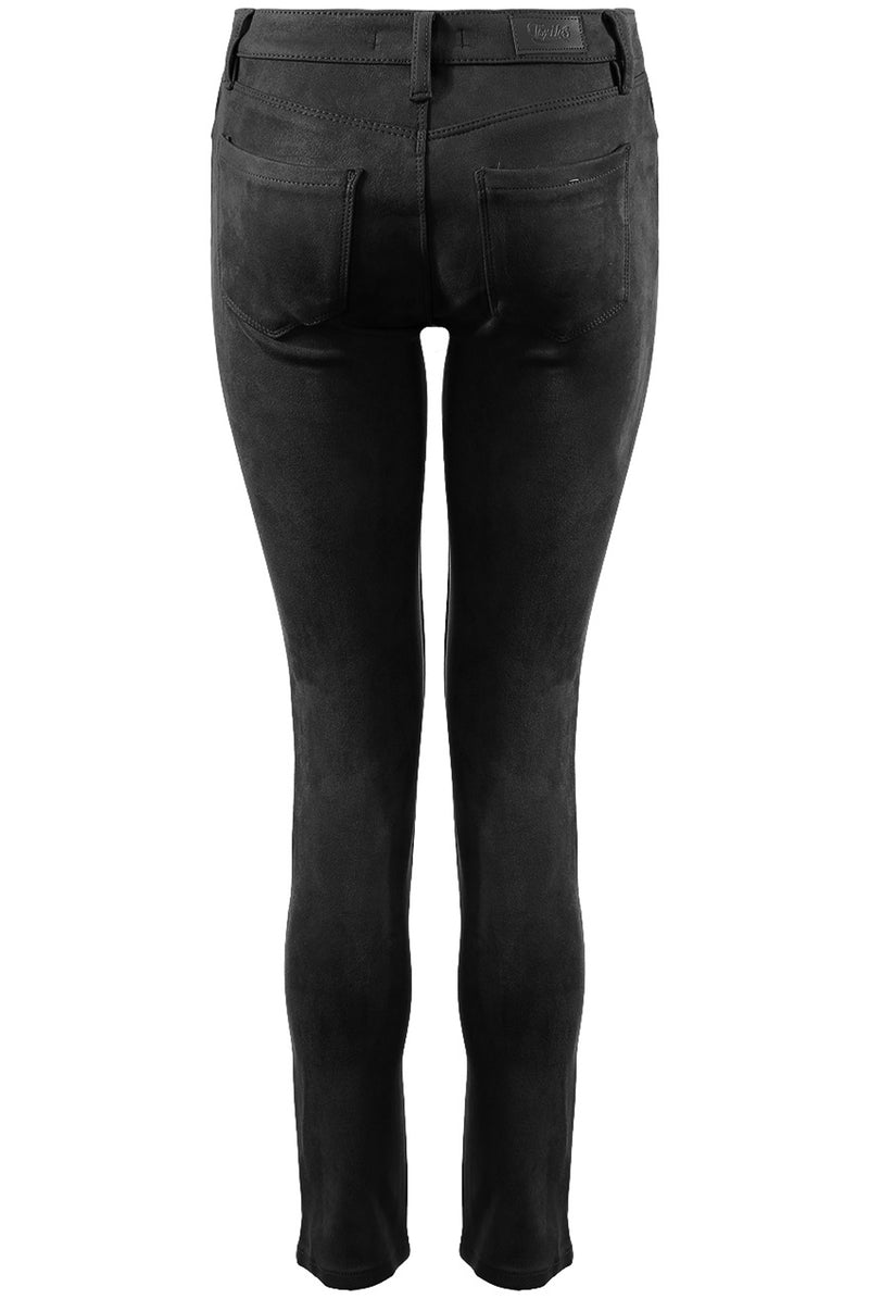 Matte Suede Skinny Jeans