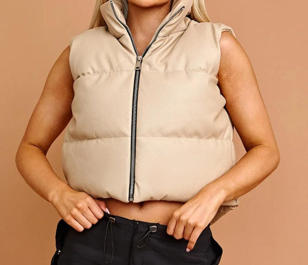 Padded Cropped Gilet