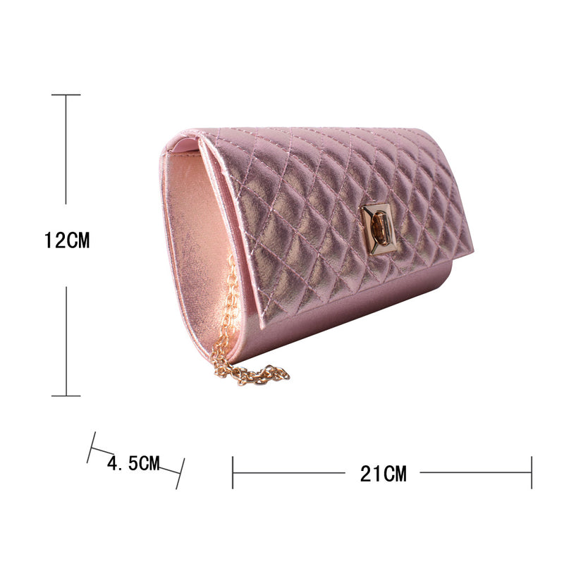 Eleanor Quilted Shimmer Crossbody Bag